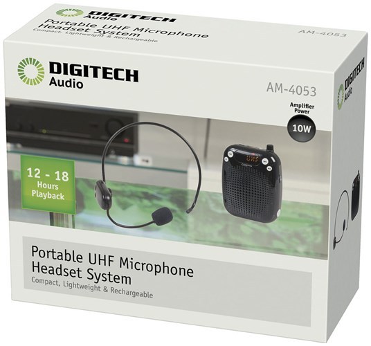 digitech portable wireless uhf microphone headset system instructions