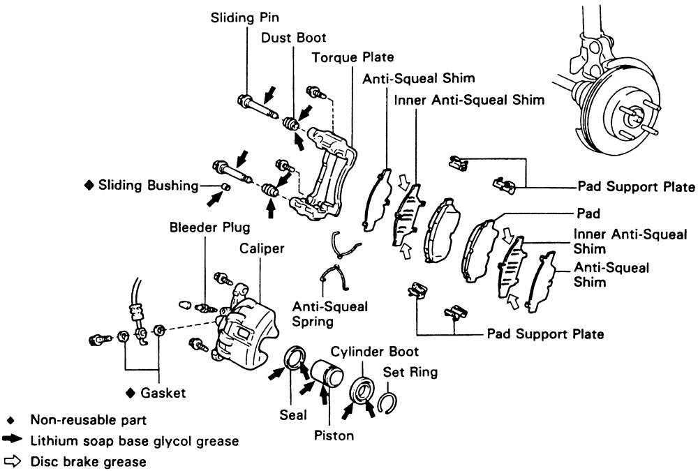 brake caliper repair kit instructions