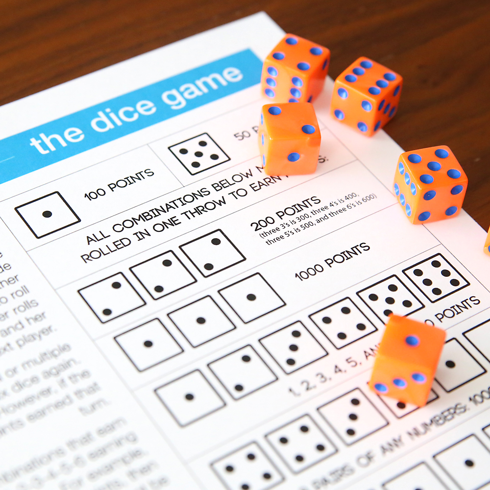 5 dice game instructions