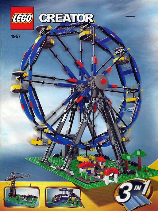 lego ferris wheel instructions 4957