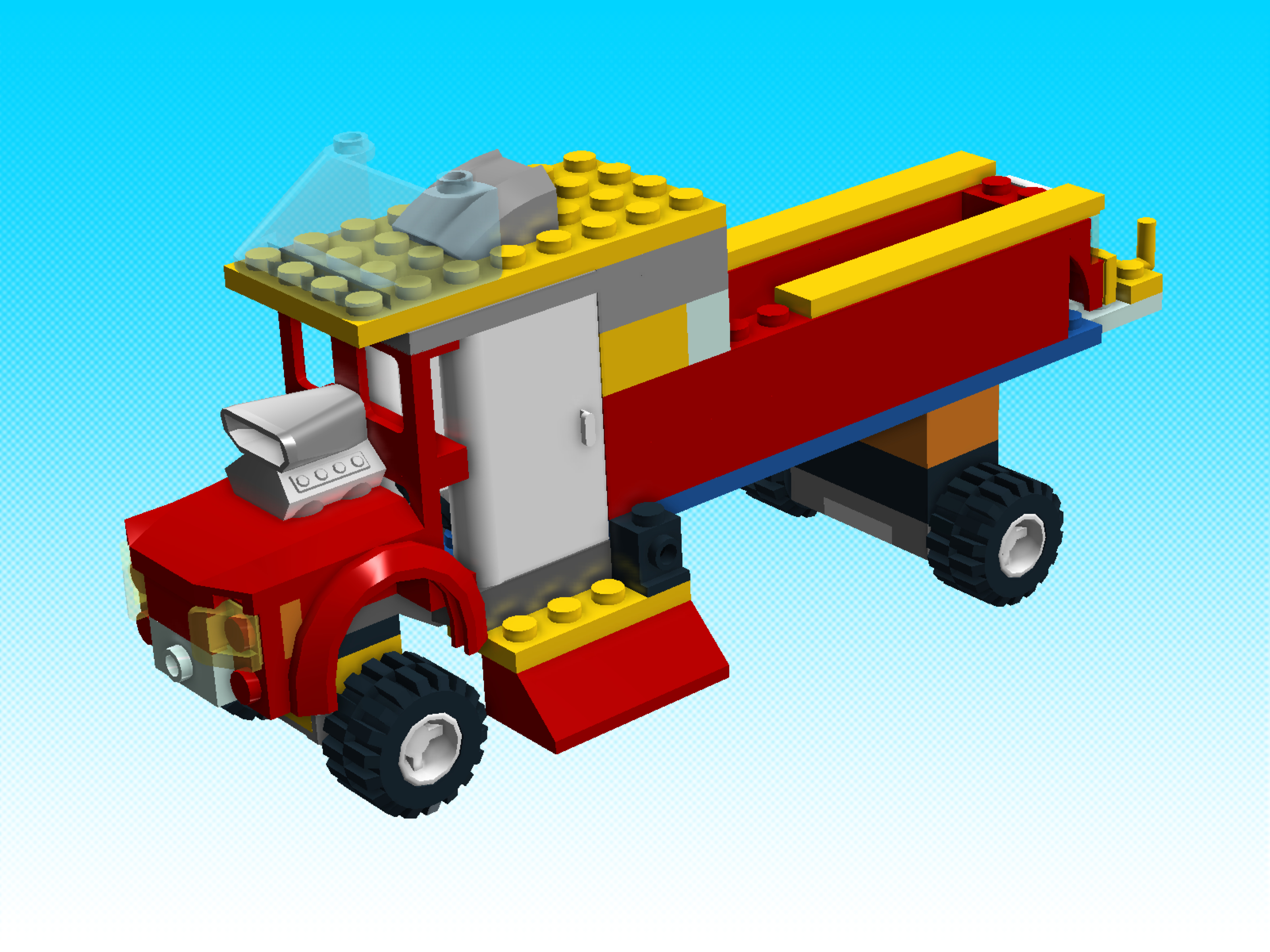 how to make a lego truck instructions