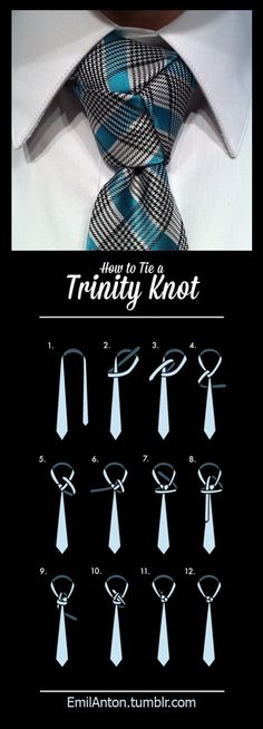 the trinity knot tying instructions