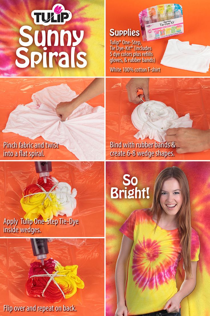 tie and dye shirts instructions