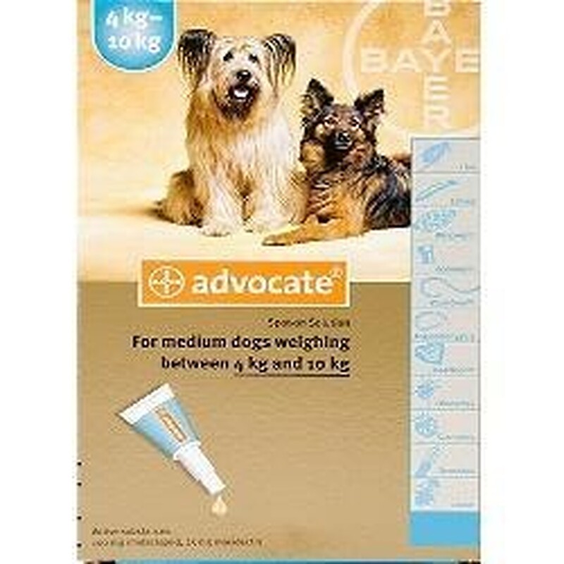 advocate for dogs 4-10kg instructions