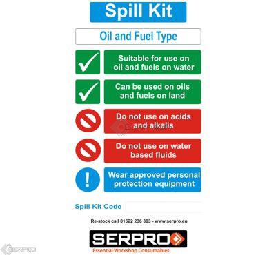 fuel spill kit instructions