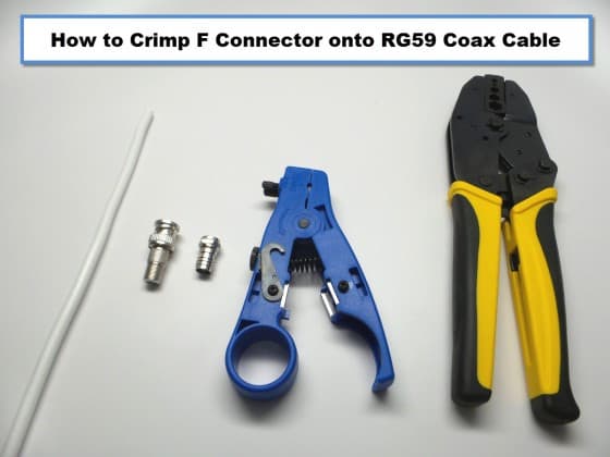 coaxial cable crimping tool instructions bnc nut