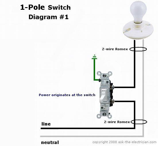double pole switch wiring instructions