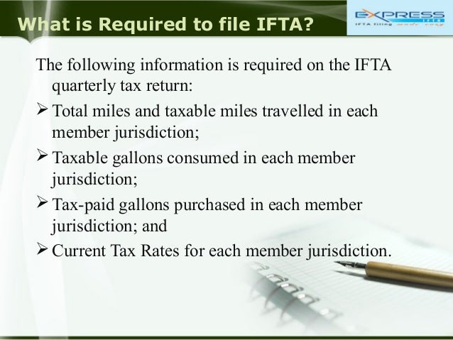 ifta quarterly fuel tax report instructions