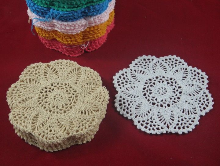 instructions for small crochet coaster