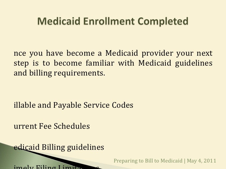 Medicaid Provider Enrollment Application Instructions