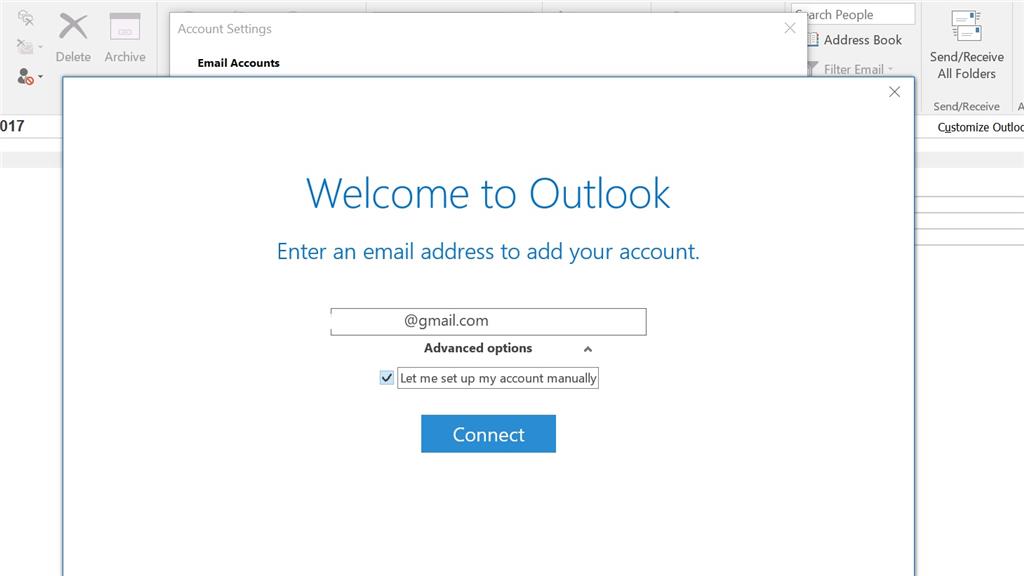 microsoft office 365 instructions to add email accounts