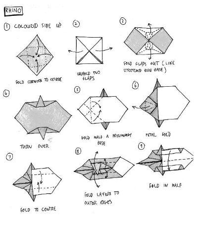 origami lion instructions advanced